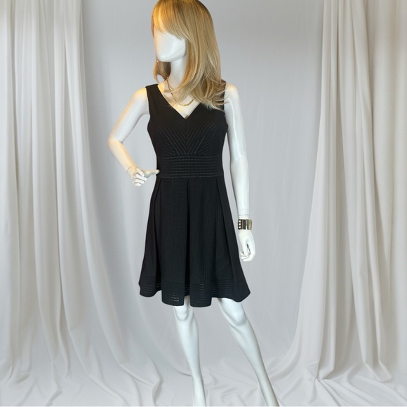 Maggy London Black V-Neck Mini Dress - Picture 9 of 9